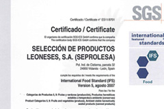 IFS Certificate